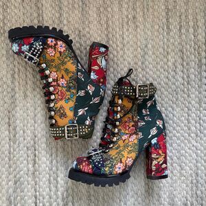 Jeffrey-campbell Women's Lilith Block Heel Ankle Boots